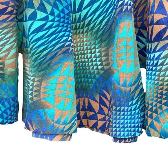 Vintage DS Lab flared abstract skirt size 12.  0465 - Picture 2 of 5